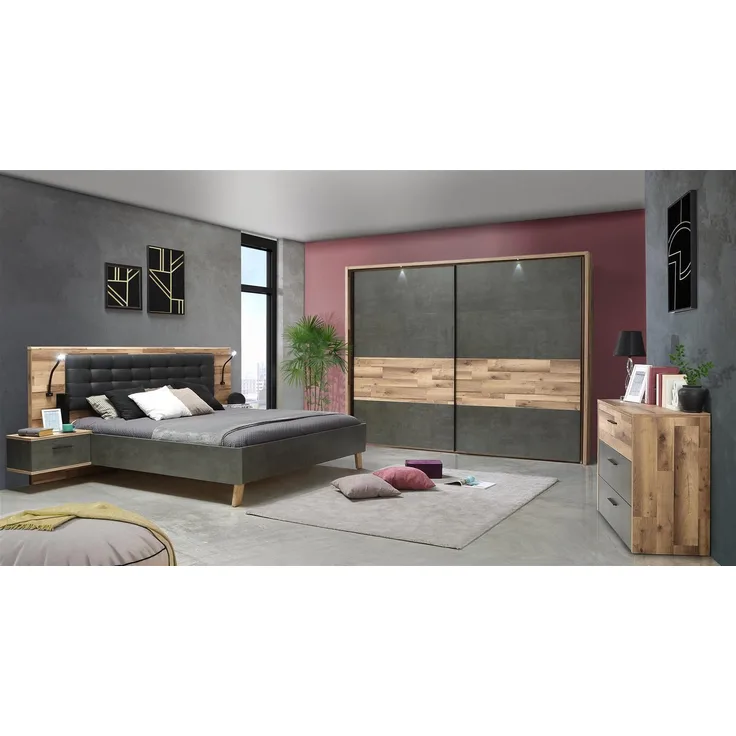 Schlafzimmer-Set >Rhodos< in Stabeiche