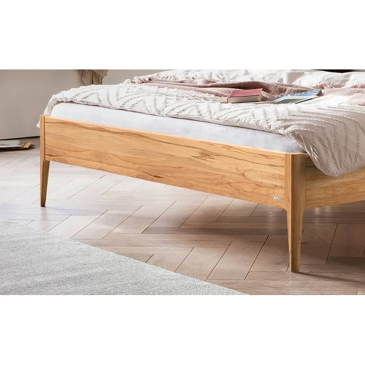 Hasena Bett Sestola Wildbuche mit gepolstertem Kopfteil 180x200 cm, Komforthöhe 25 cm – Bild 4