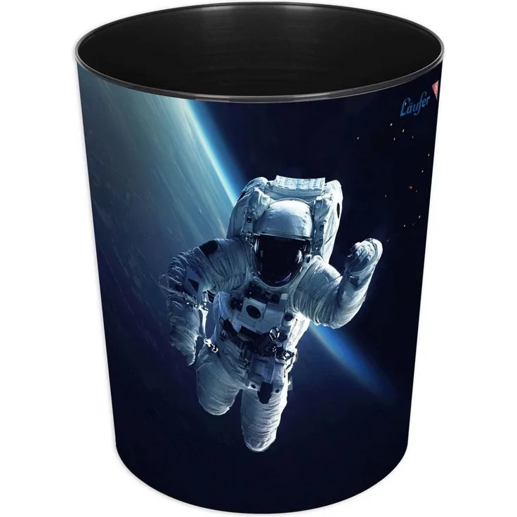 Läufer Papierkorb 13 Liter rund Kunststoff Astronaut