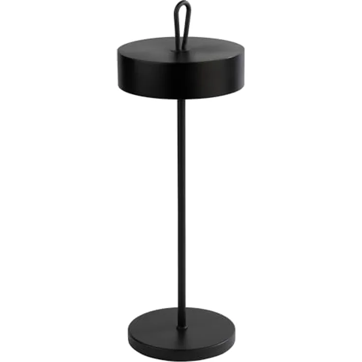 APS CLEO LED Akku-Tischleuchte, 2,5 W dimmbar, schwarz, langlebig, für Innen- und Außenbereiche