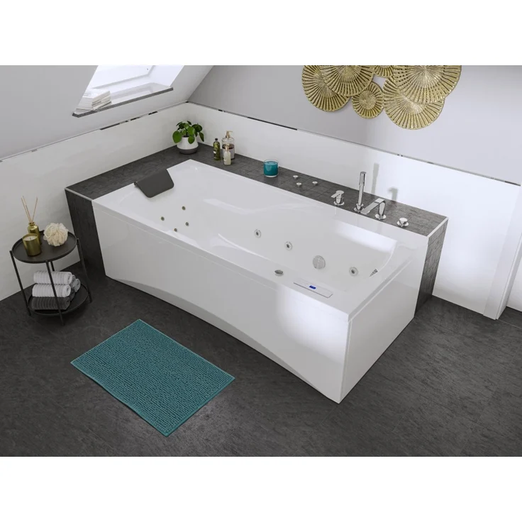 Rechteck Whirlpool Centauri 190x90 links Made in Germany 18 Düsen ohne Armatur : Ohne Armaturen – Bild 3