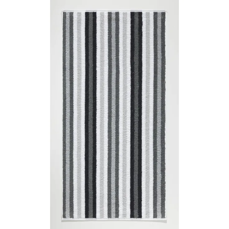 Cawö Duschtuch BE Streifen BL 70x140 cm grau Badetuch Handtuch Handtücher Saunatuch Strandtuch