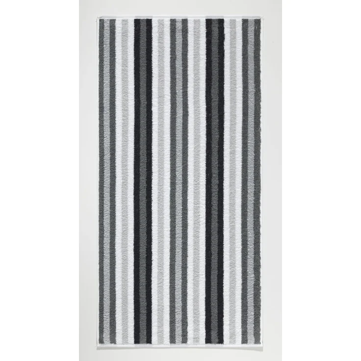 Cawö Duschtuch BE Streifen BL 70x140 cm grau Badetuch Handtuch Handtücher Saunatuch Strandtuch