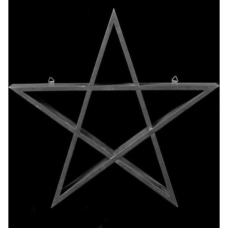 Figuren Shop GmbH Wandregal Wandregal - Schwarzes Pentagramm - Gothic Deko – Bild 2