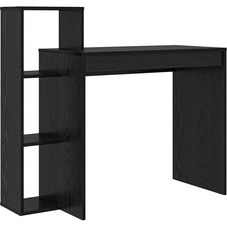 vidaXL Schreibtisch mit Regal Schwarz Eichen-Optik 100 x 40 x 90 cm 869315 – Bild 1