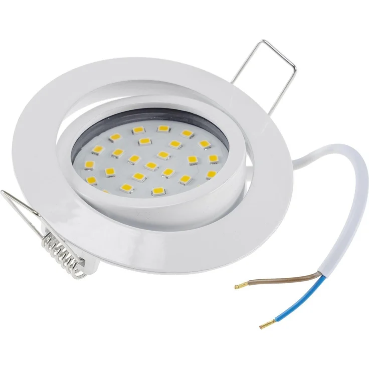 LED-Einbauleuchte "Flat-32" warmweiß80x32mm, 5W, 590lm, weißes Gehäuse – Bild 2