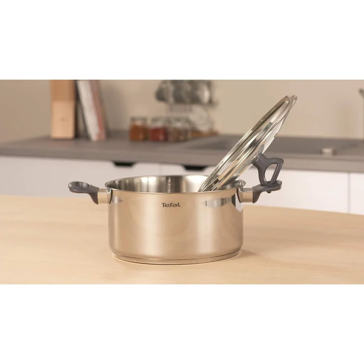 Tefal Kochtopf Daily Cook, Edelstahl (2-tlg), 20 cm, Ausgießhilfe, Messmarkierungen, Induktion, backofenfest – Bild 9
