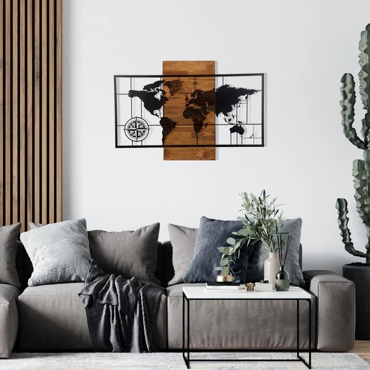 Wallity Wanddekoobjekt 100% METAL (Thickness: 1,2 mm) 85 x 58 cm Z1744 – Bild 2