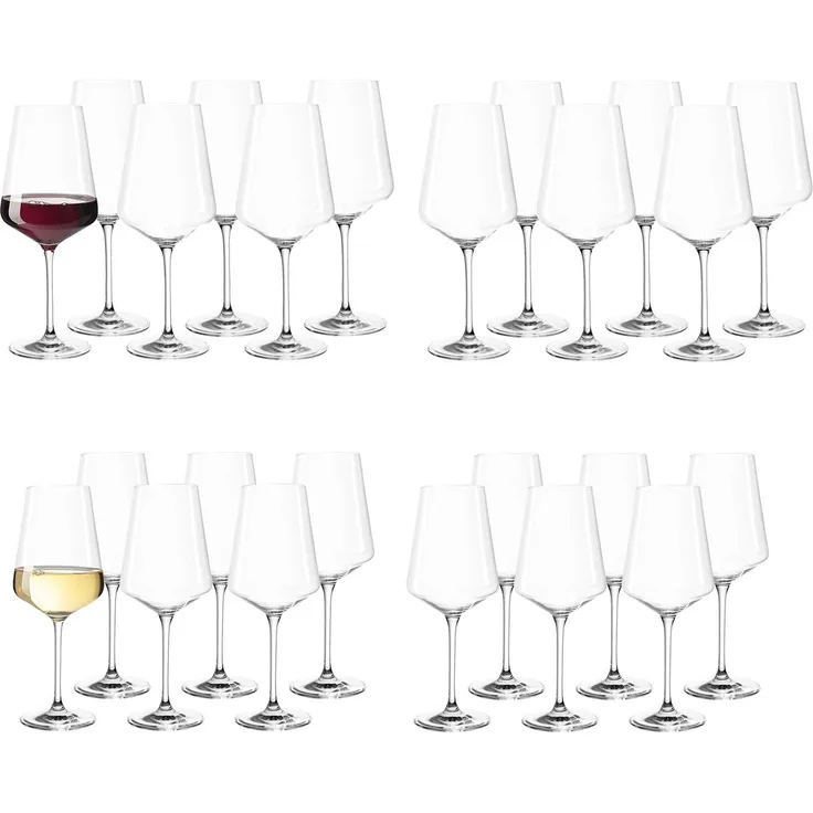 Leonardo PUCCINI Rotwein- & Weißweingläser Set 24-tlg.