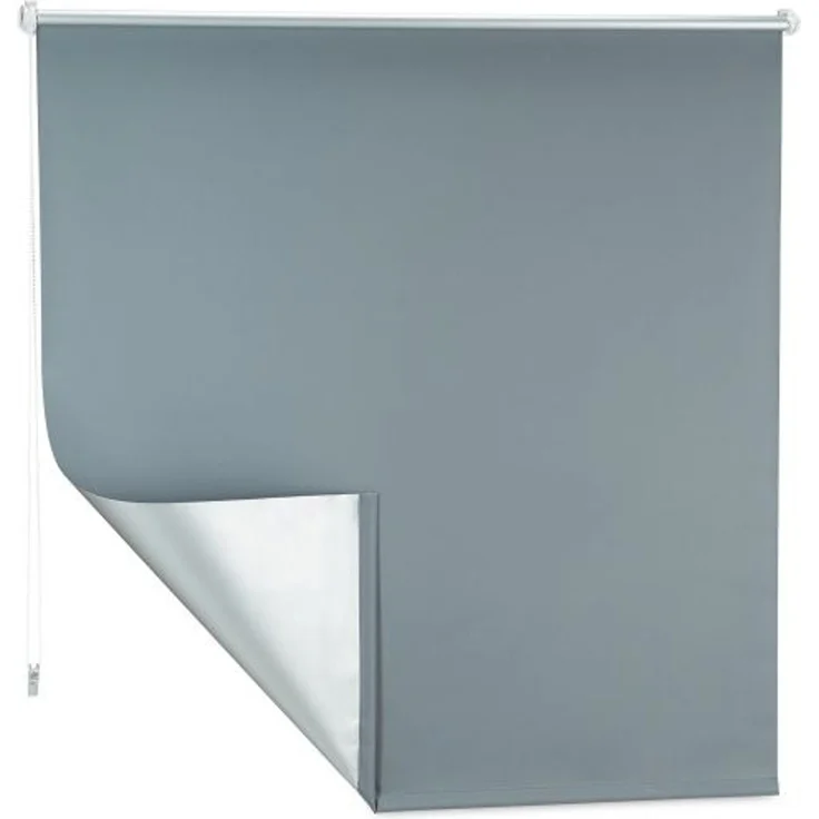 Relaxdays Verdunkelungsrollo grau 60-120, 120x160 – Bild 6