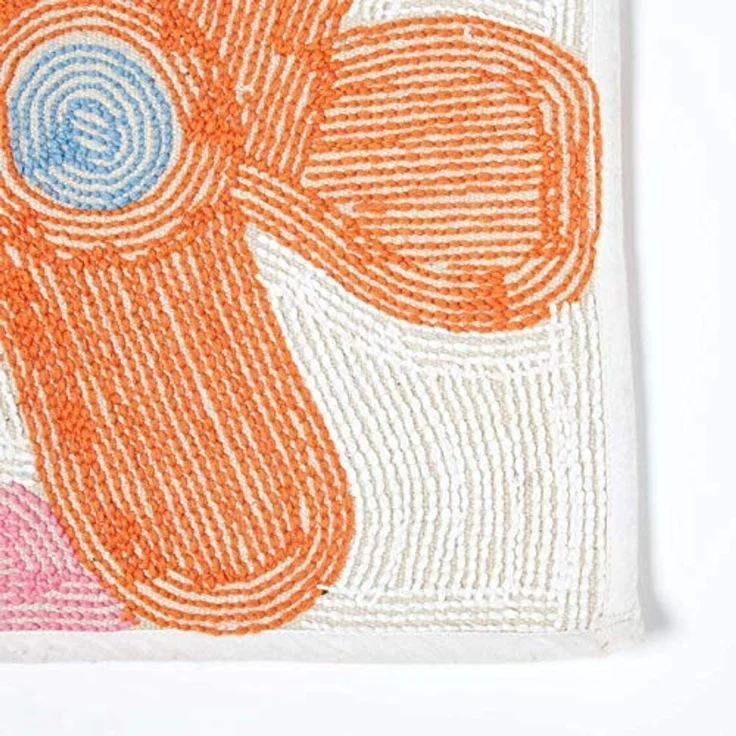 Homescapes Teppich Kinderteppich Bunte Blumen 100% Baumwolle, Höhe: 20 mm – Bild 5