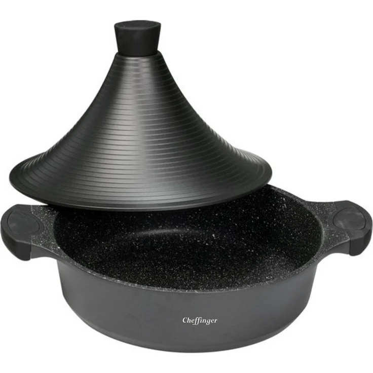 Tajines Tagine Topf Schmortopf Gartopf Dampfgarer Ø28cm Cheffinger CF-TAJ28 – Bild 7