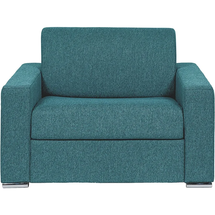 Vente-unique - CALITO - Schlafsessel - Metall - Stahl - Blau - 124 x 95 x 85 cm – Bild 3
