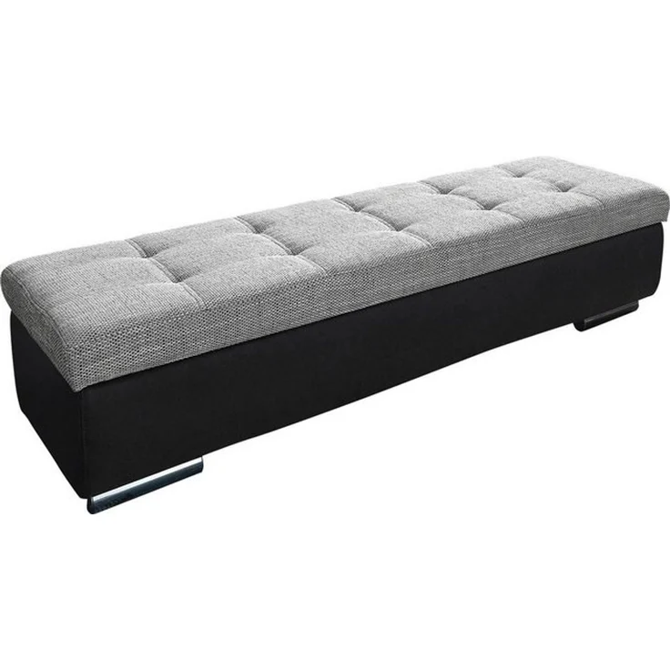 DOMO collection Hocker Treviso XXL: B/T/H: 161/60/41 cm, mit Stauraum, auch in Cord, passend zur Serie, moderne Steppung – Bild 4