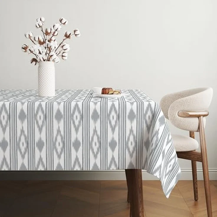 Martina Home Tischdecke, Wachstuch, Malorqui, Grau, 140x140 cm – Bild 4