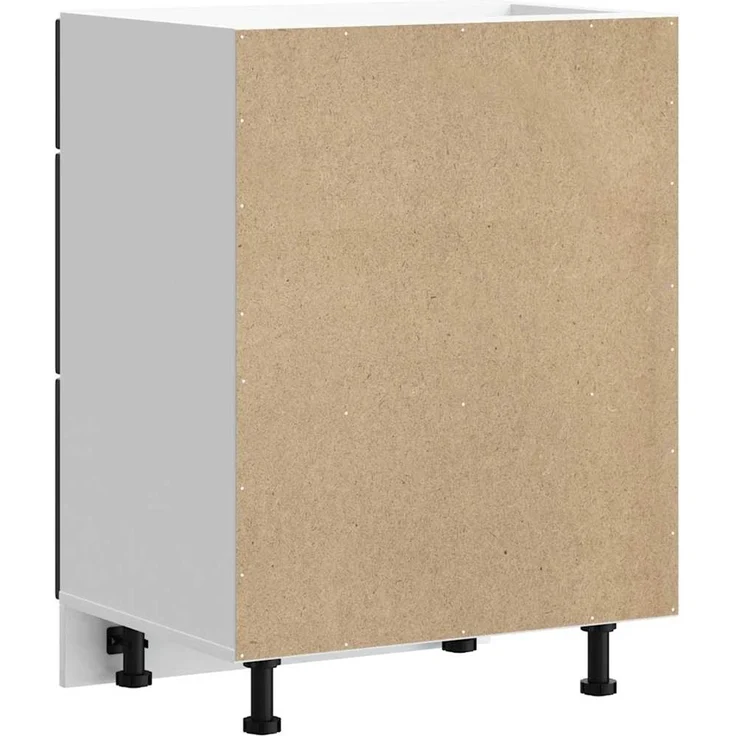 vidaXL Küchenunterschrank „Porto“ Schwarz Holzwerkstoff 854260 – Bild 6