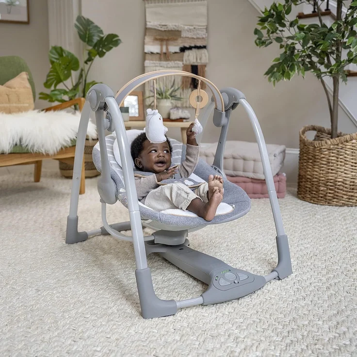 Ingenuity Tragbare Babyschaukel Swing'n'Go Bella Teddy – Bild 13