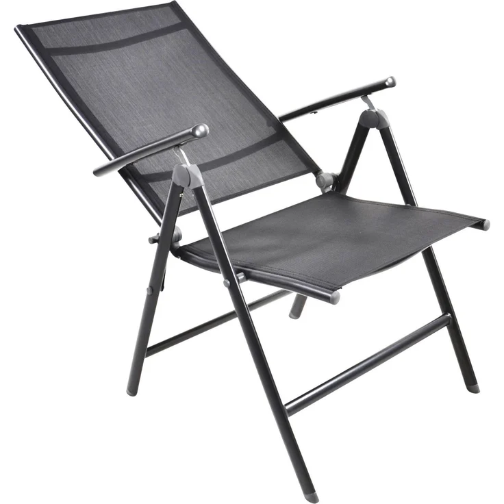 Gartensessel Klappsessel Hochlehner VENETO Gestell Aluminium anthrazit – Bild 2