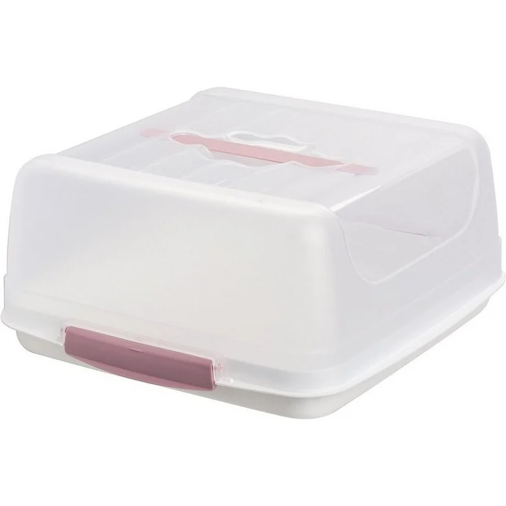 Engelland Kuchentransportbox Kleine Kuchenbox mit transparentem Deckel, Kunststoff, (Vorteils-Set, 1-tlg, sicheres Transportieren), mit Tragegriff und Klickverschluss, BPA-frei, rechteckig, Kunststoff – Bild 5