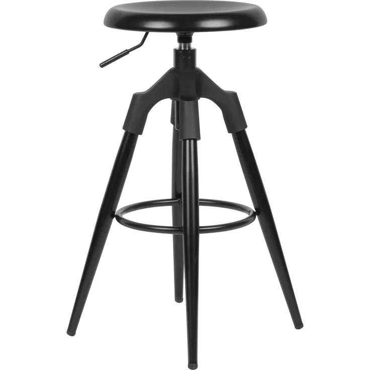 Wohnling Barhocker Metall 72-80 cm schwarz