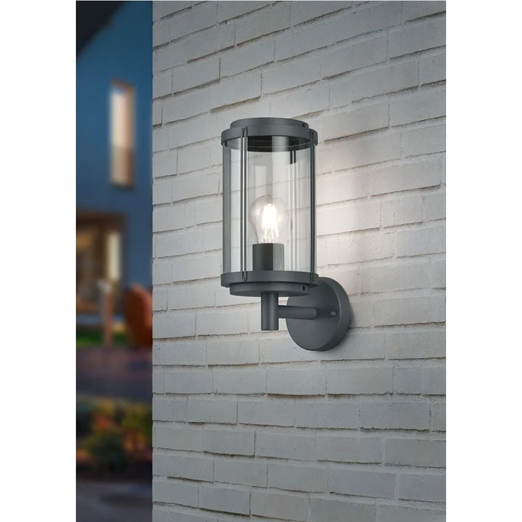 Wandleuchte, anthrazit, Alu Druckguss, H 32 cm, TANARO – Bild 5