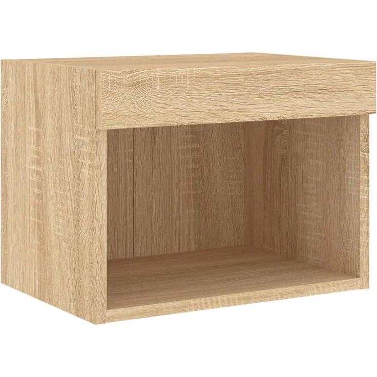 vidaXL 5-tlg. Wohnwand mit LED-Beleuchtung Sonoma-Eiche Holzwerkstoff 3216692 – Bild 9