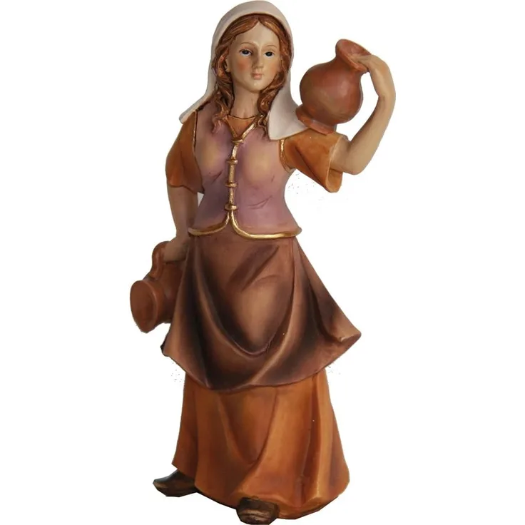 FADEDA Krippenfigur FADEDA Magd mit Krug auf Schulter, Höhe in cm: 14 (1 St)
