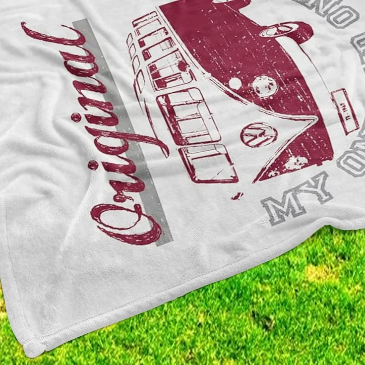 Wohndecke VW Volkswagen Decke Bulli T1 My One and Only 130x170 cm Kuscheldecke, BERONAGE, passend zur Bettwäsche, ideal für Sofa, Couch, Bett, Auto – Bild 2