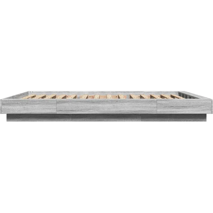 vidaXL Bettgestell Grau Sonoma 140x200 cm Holzwerkstoff 3281194 – Bild 5