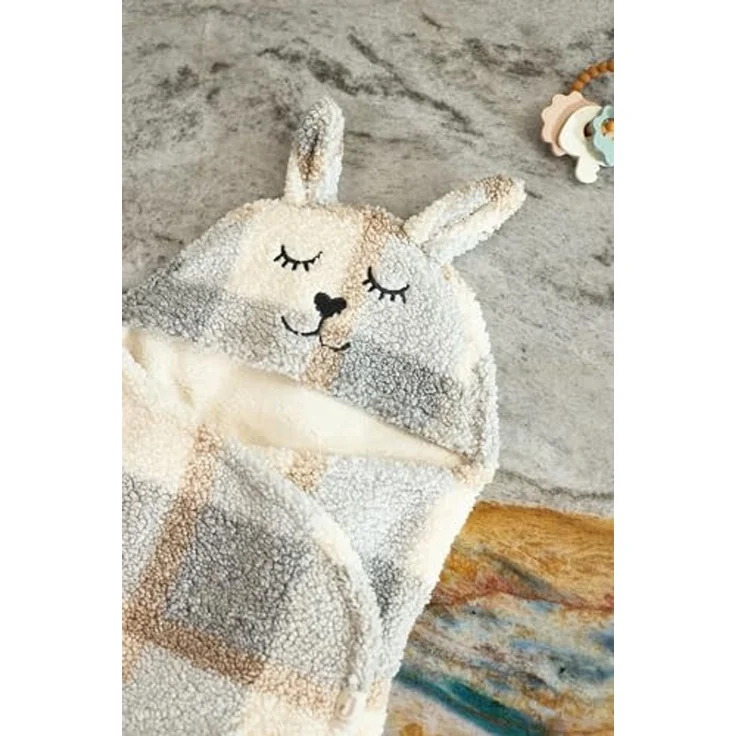 Jollein Einschlagdecke Bunny - Kariert - Boucle B – Bild 7