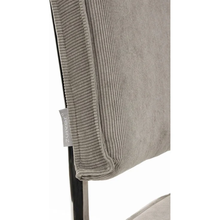 Zuiver Esszimmerstuhl Ridge Kink im 2er-Set, Cool Grey mit Stahlgestell und weichem Stoffbezug für Wohn- und Esszimmer – Bild 6