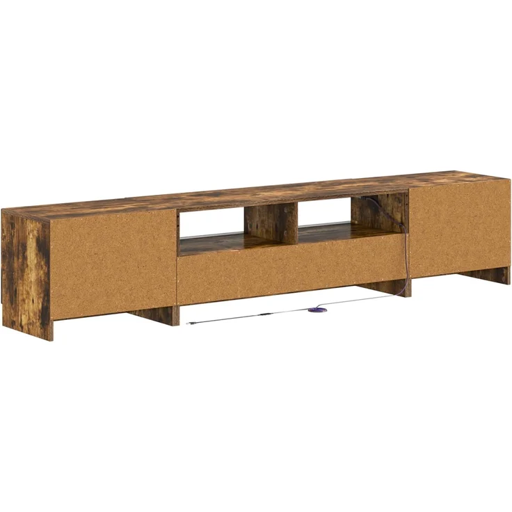 vidaXL LED-TV-Schrank UTRECHT 3 stk. Raucheiche Holzwerkstoff 3417007 – Bild 6