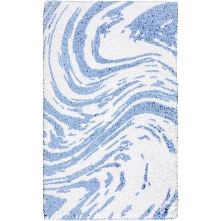 Egeria Badematte Marble, Höhe 10 mm, rutschhemmend beschichtet, fußbodenheizungsgeeignet, Baumwolle, rechteckig