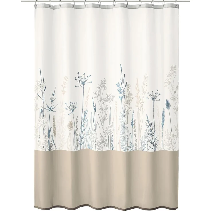 Kleine Wolke Duschvorhang multicolor mit Gräsern Savannah 180 x 200 cm – Bild 1