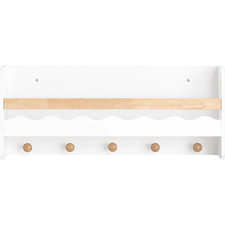 SoBuy KMB78-W Kinderregal, MDF, Lackiert, Weiß, 73 x 80 x 15 cm