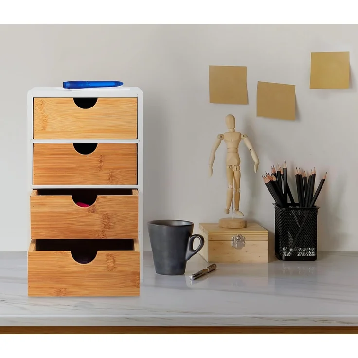 Schubladenbox mit 4 Fächern – Bild 2