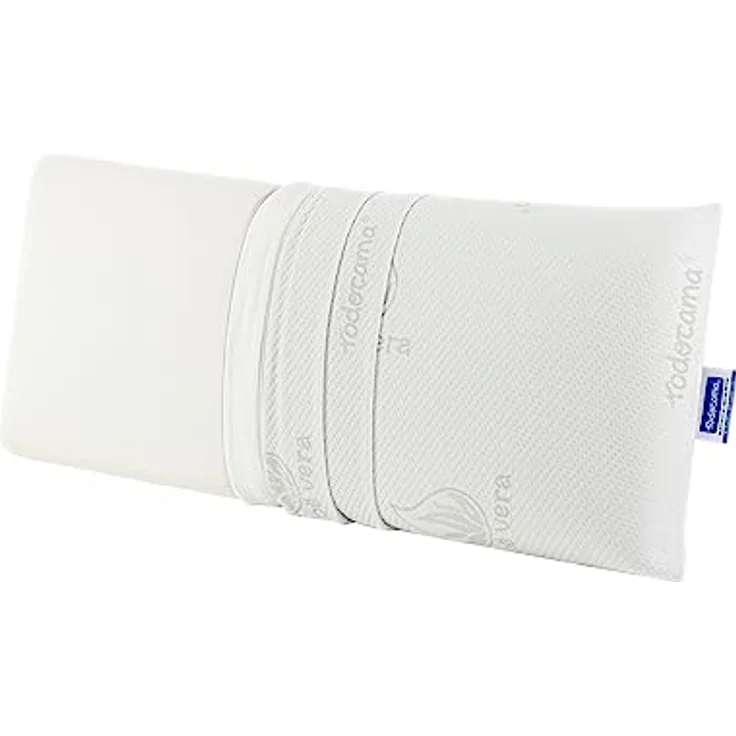 Todocama Todolit Viskoelastisches Kopfkissen, 75 cm, 2 Stück, Weiß – Bild 6