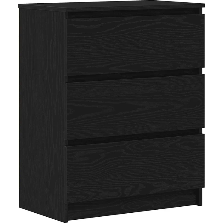 vidaXL Sideboard Schwarz Eichen-Optik 60x35x76 cm Holzwerkstoff 862493 – Bild 1