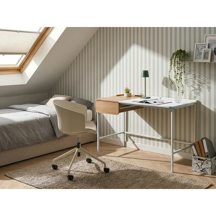 Schreibtisch OCATE Weiß 120 cm 60 cm – Bild 3
