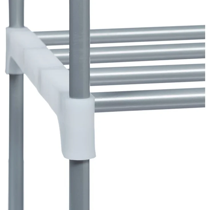 Schuhregal Metall silber – Bild 5