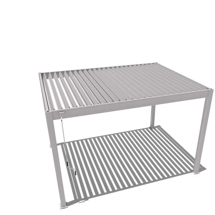 Weide 'Classic' Pergola, freistehend, Aluminium / Stahl beige, 300 x 400 x 255 cm – Bild 8