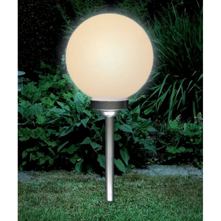 kamelshopping LED Solarleuchte Solar Kugelleuchte / Gartenkugel für Aussen mit LED Beleuchtung, LED fest integriert, Warmweiß, inkl. austauschbarem 600 mAh Akku