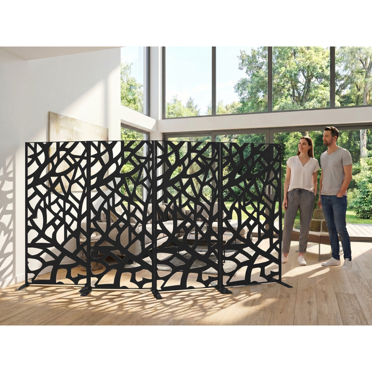 Dekorative Metallpaneel Metallsichtschutzwand - Roma – Bild 9