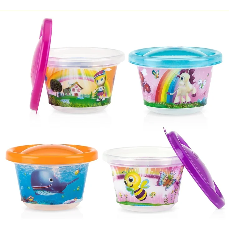 Nuby ID94044 Picknick Snack-Tassen mit Motiv, mehrfarbig – Bild 2