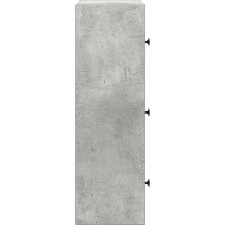 vidaXL Bücherregal Betongrau 40x24x77 cm Holzwerkstoff 860367 – Bild 6