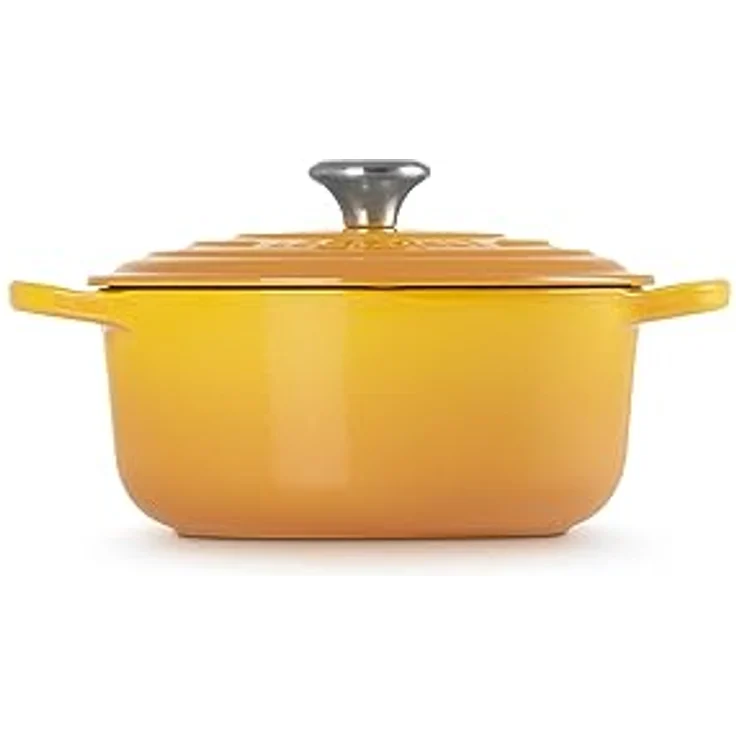 Le Creuset Signature Gusseisen-Bräter mit Deckel, Für alle Herdarten und Induktion geeignet, Rund, Nectar, 20,0 cm, 2.4 – Bild 4