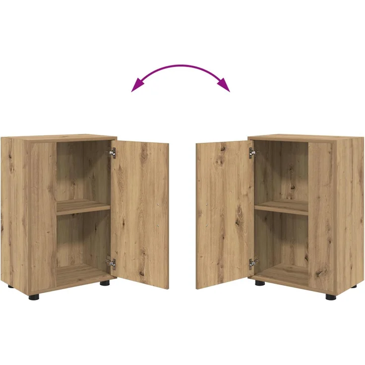 vidaXL TV-Schrankset 140 x 40 x 33 cm Artisan-Eiche 3397903 – Bild 12