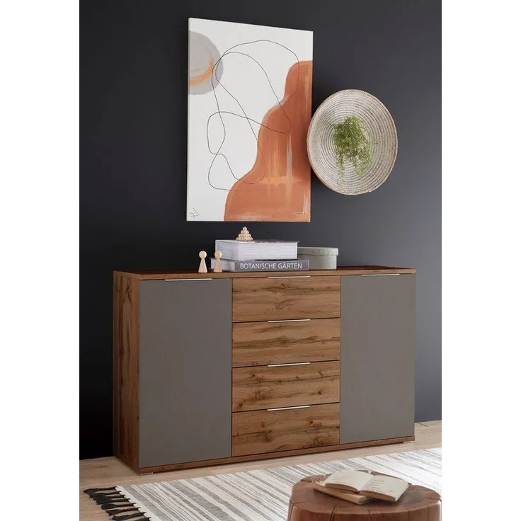 Kommode CAPRI Wildeiche grau 150cm