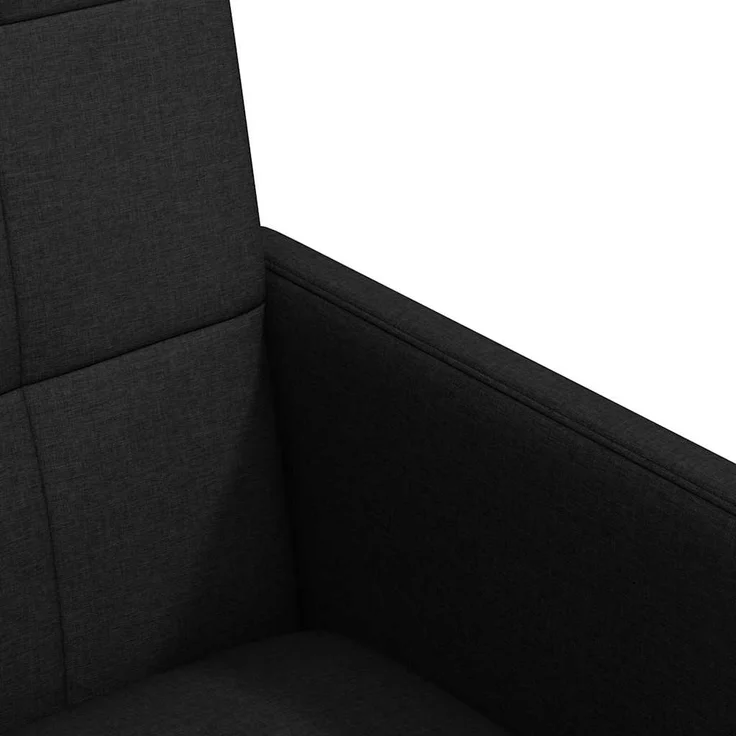 vidaXL Esszimmerstühle mit Rollen 2 pcs Schwarz 58 x 65 x 94 cm Stoff 42017831 – Bild 6