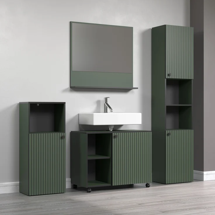 Badmöbel Set Bliss in grün 180 cm – Bild 4